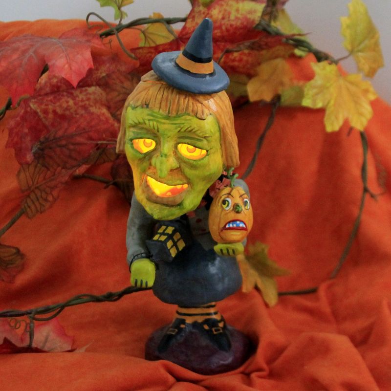 Jorge De Rojas 10.5" Witchy Woman Glow Halloween  -  Decorative Figurines