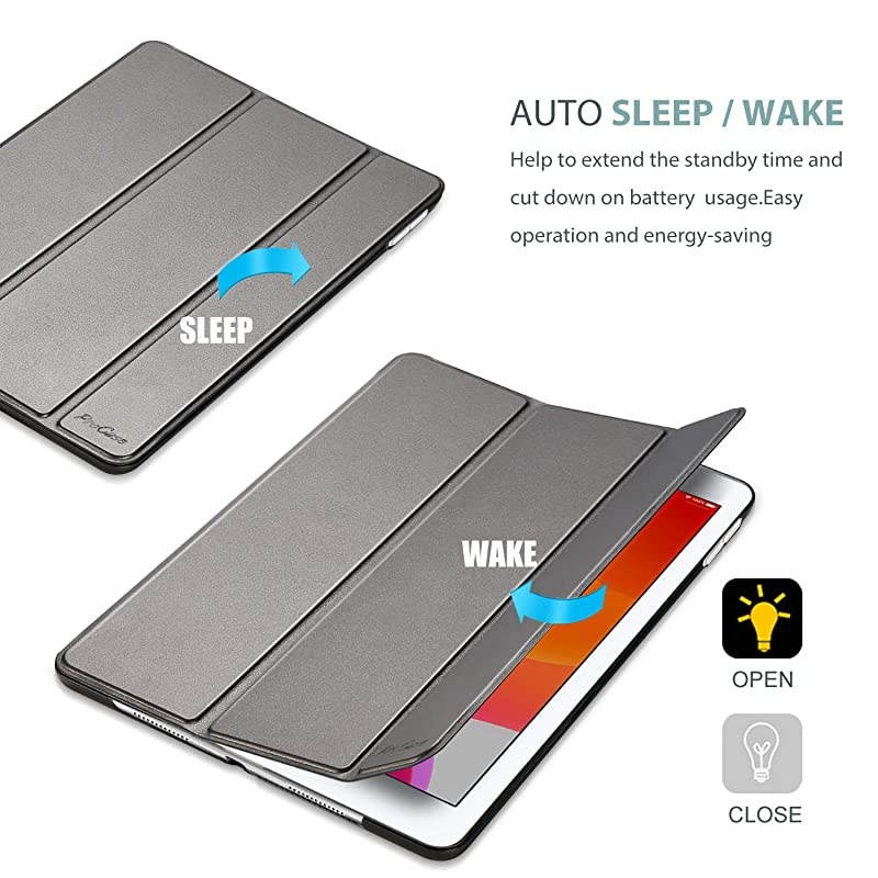 iPad 102 Case Hard Back Shell Protective Smart Cover Case for iPad 102 Inch Metallic