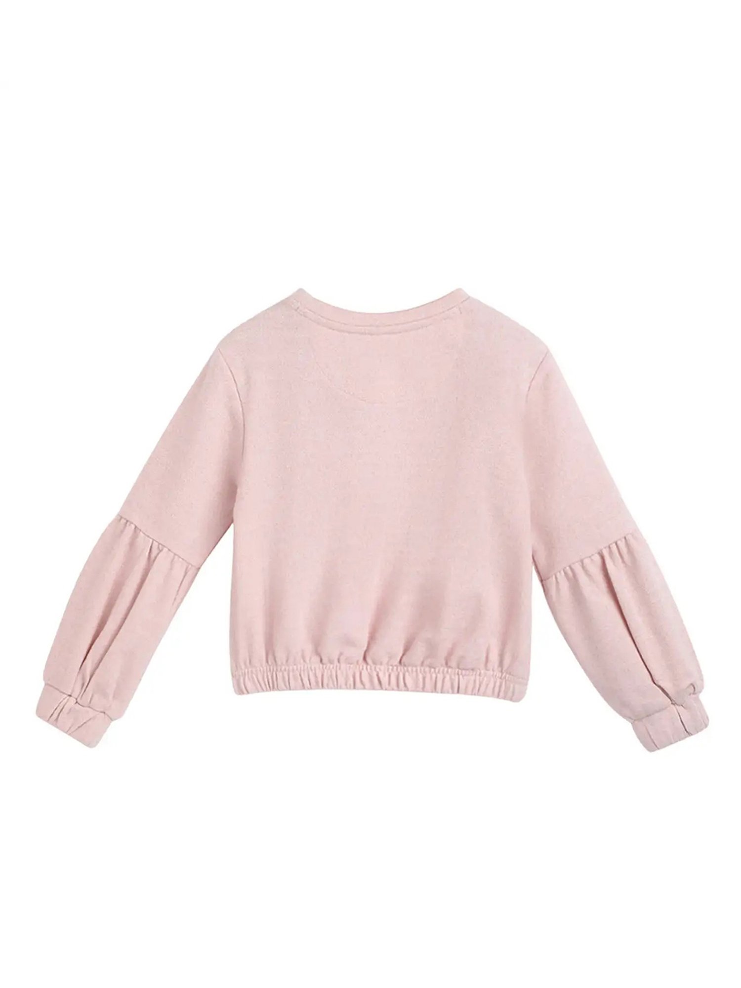 Blue Giraffe Kids Pink Printed  Sweatshirt