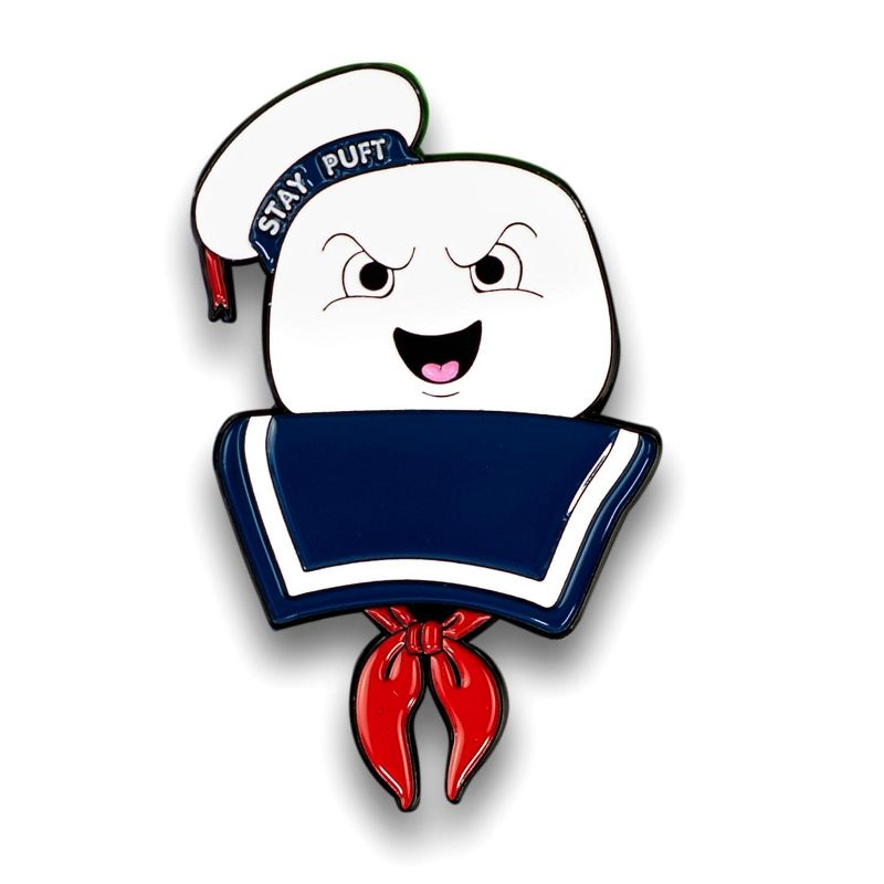 Just Funky Ghostbusters Collectibles | Ghostbusters Stay Puft Marshmallow Man Enamel Collector Pin