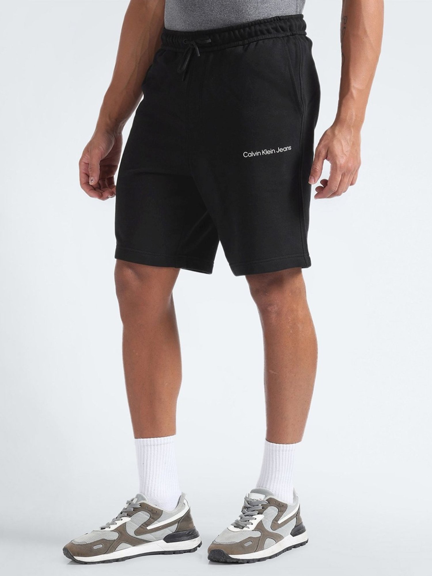 Calvin Klein Jeans Black Regular Fit Shorts