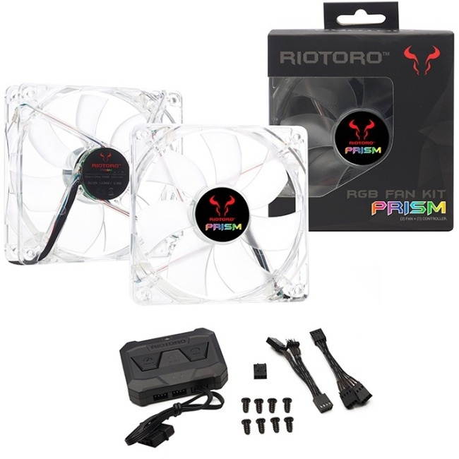 RIOTORO INC FRGB56-168X RGB CASE FAN KIT RIOTORO RGB