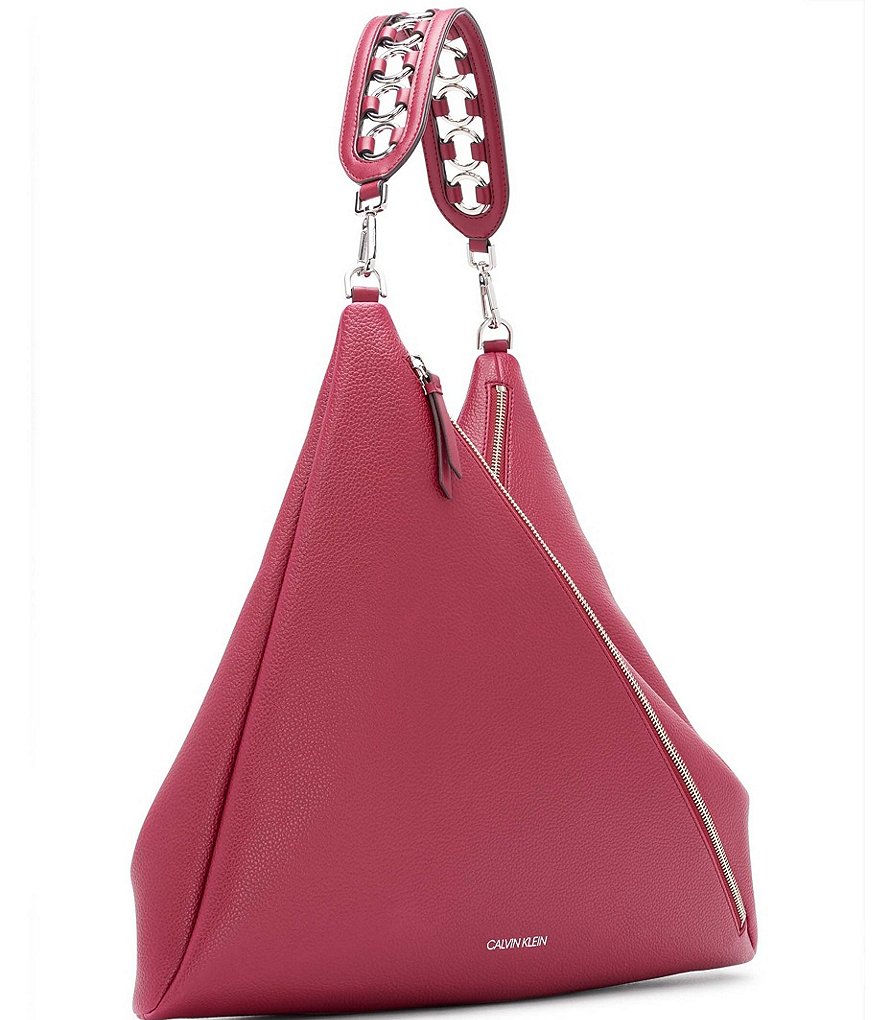 Calvin Klein Ivy Linen Python Hobo Bag