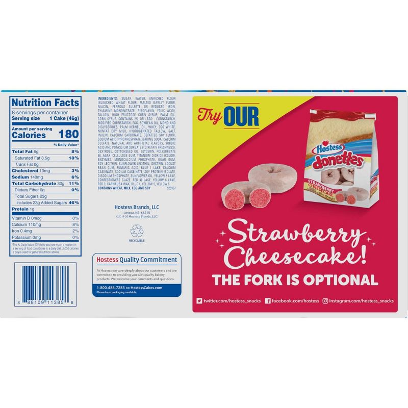 Hostess Birthday Cupcakes - 8ct/13.1oz.