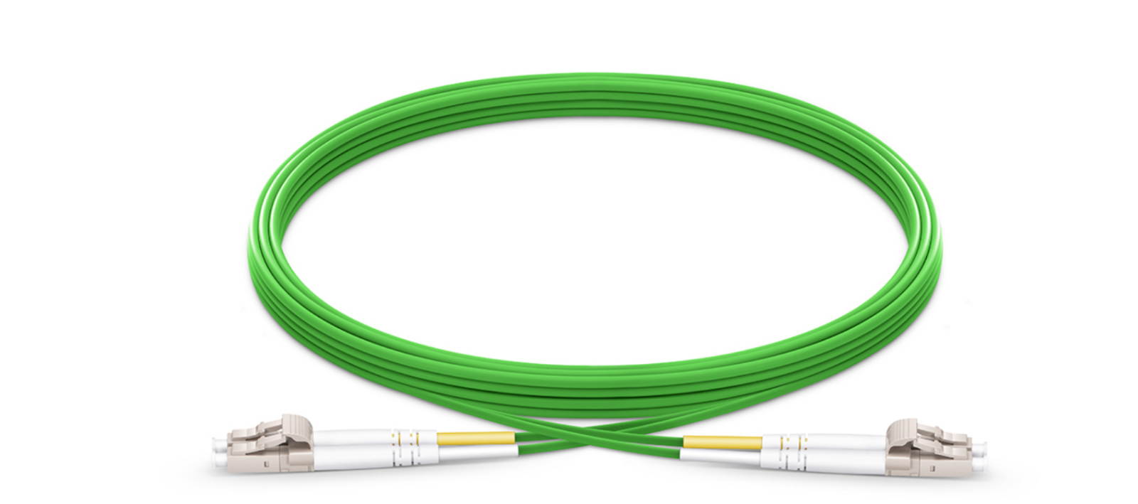 2m LC UPC /LC UPC Duplex PVC OM5 Multimode Wideband Fiber Optic Patch cable-9373