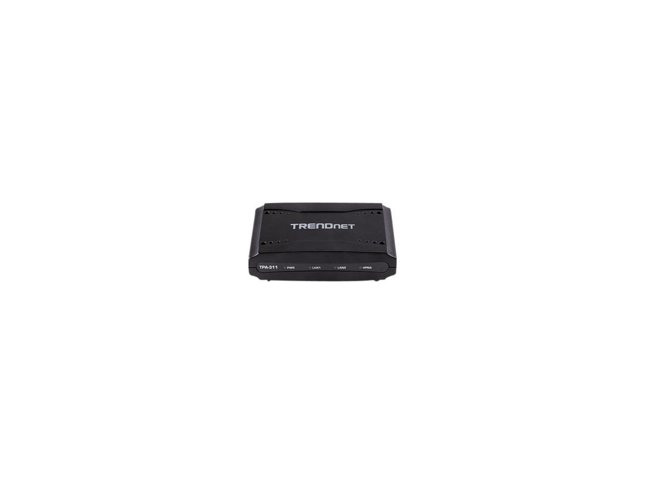 TRENDnet TPA-311 Mid-Band Coaxial Network Adapter Up to 256Mbps (PHY Rate) Up to 193Mbps (Throughput)