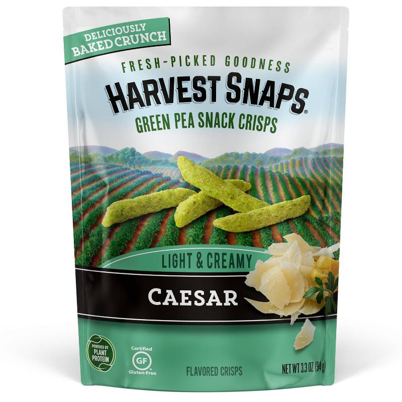 Harvest Snaps Green Pea Snack Crisps Caesar - 3.3oz