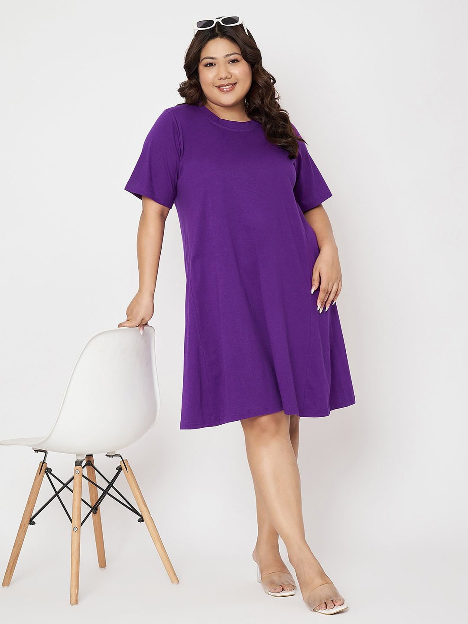 BRINNS Purple T Shirt Dress