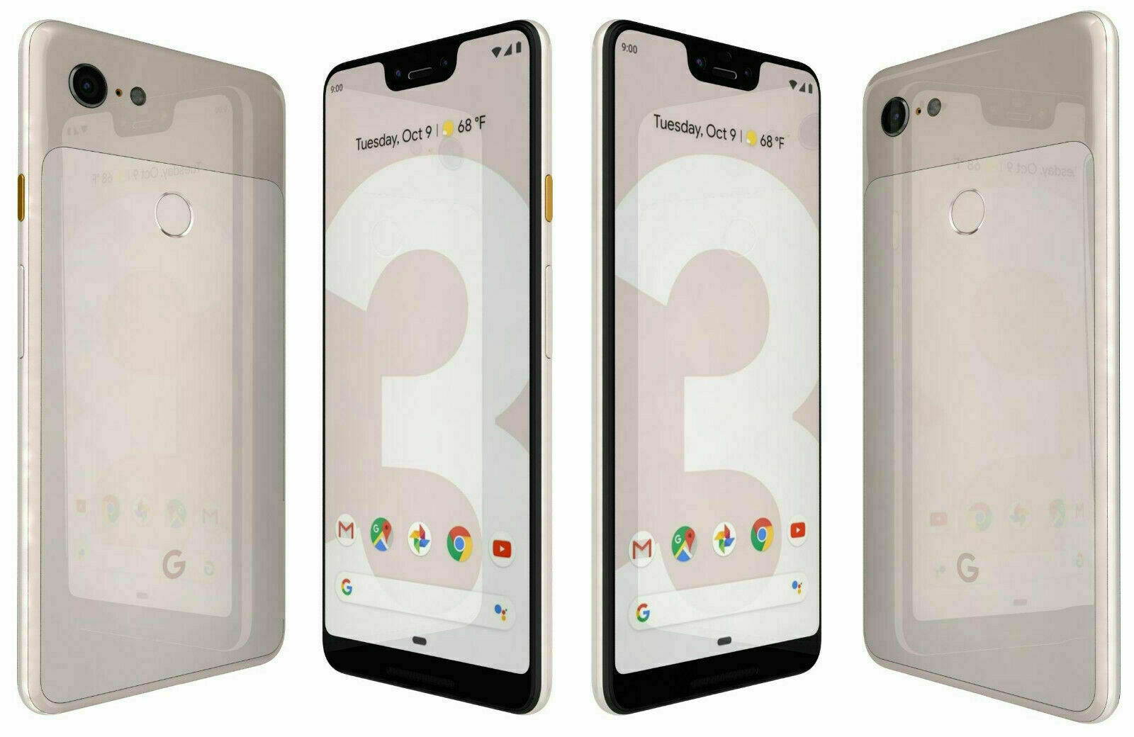 Google Pixel 3 XL 64GB Not Pink Verizon + GSM Unlocked Smartphone