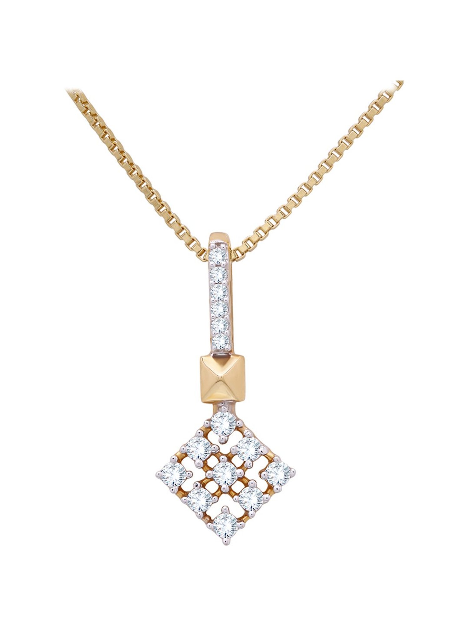 Waman Hari Pethe Jewellers 18k Gold & Diamond Pendant without Chain for Women
