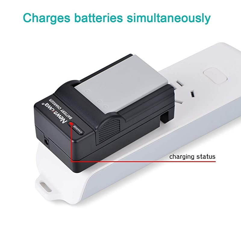 EN-EL5 Replacement Battery (2-Pack) and Charger Kit for Nikon EN-EL5 Coolpix P530, P520, P510, P100, P500, P5100, P5000, P6000, P90, P80 Cameras