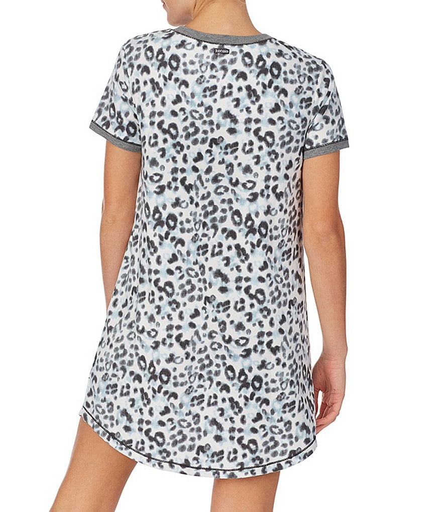 Sleep Sense Wallpaper Printed Short Sleeve Jersey Knit Sleepshirt