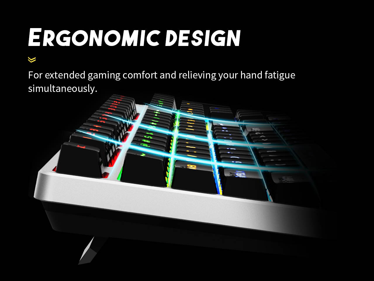 KITCOM Mechanical Gaming USB Wired&nbsp;Keyboard&nbsp;with Brown&nbsp;Switch Tactile/Slightly Clicky, Rainbow LED Backlit Double-Shot Keycaps&nbsp;104 Keys Full Size Computer Laptop Keyboard for Windows PC/MAC Gamer