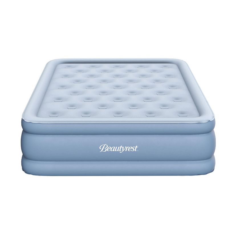 Simmons Beautyrest MM09517QN 15 Inch Posture Lux Portable Queen Size Inflatable Bed Air Mattress with Adjustable Firmness, Express Pump, and Adapter