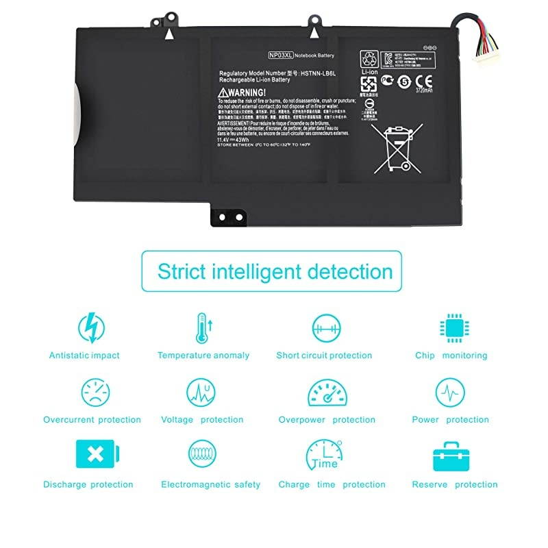 761230005 Laptop Battery for HP Envy X360 15U011DX 15U010DX 15U110DX 15TU100 15U111DX 15 U483CL 15U493CLHP Pavilion X360 13A010DX 13A012DX 13A013CL 13A110DX 12 Month Warranty