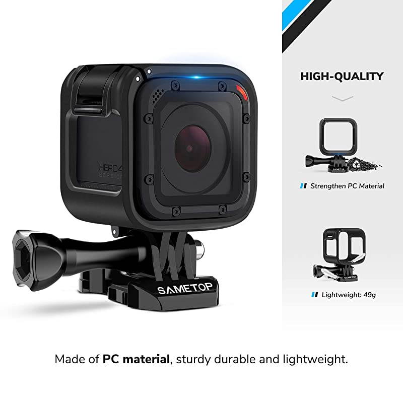 Frame Mount Housing Case Compatible with GoPro Hero 5 Session Hero 4 Session Hero Session Cameras