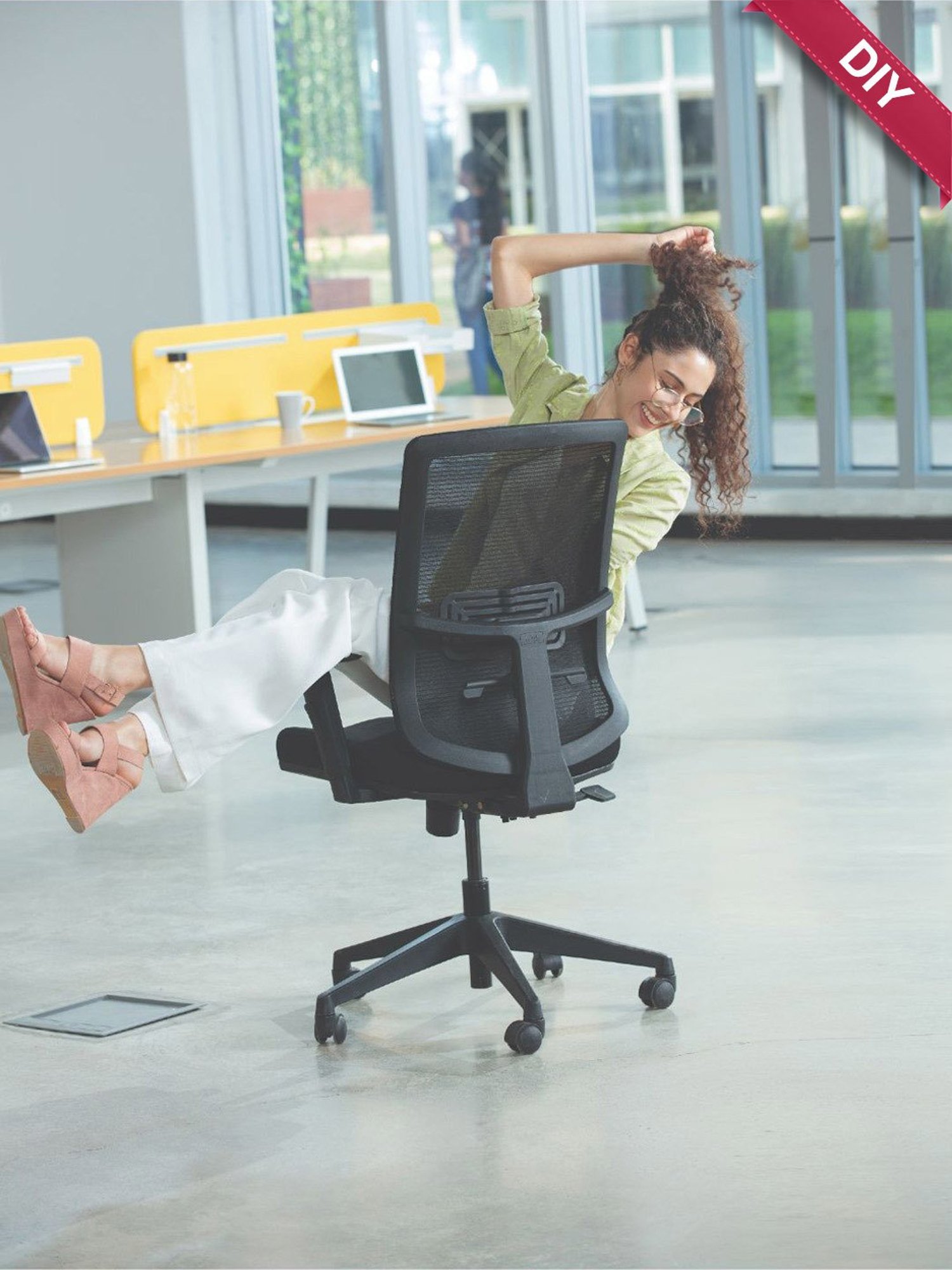 HNI India Certo Black Mesh Office & Study Desk Chair