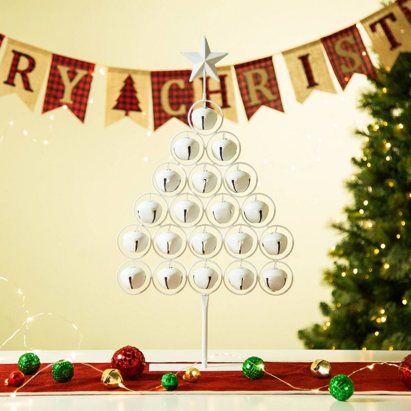 21" Iron Bell Table Tree - Glitzhome