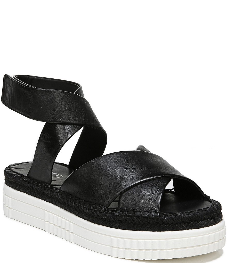 Franco Sarto Brock Leather Platform Espadrilles