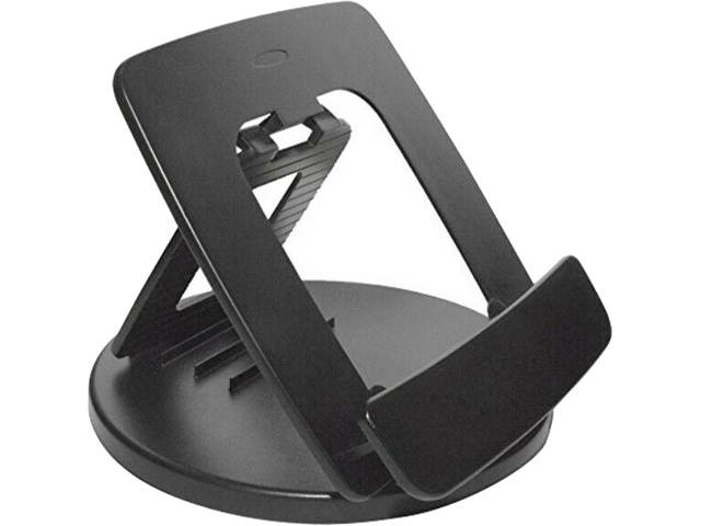 Kantek Rotating Foldable Desk Top Tablet Stand Black