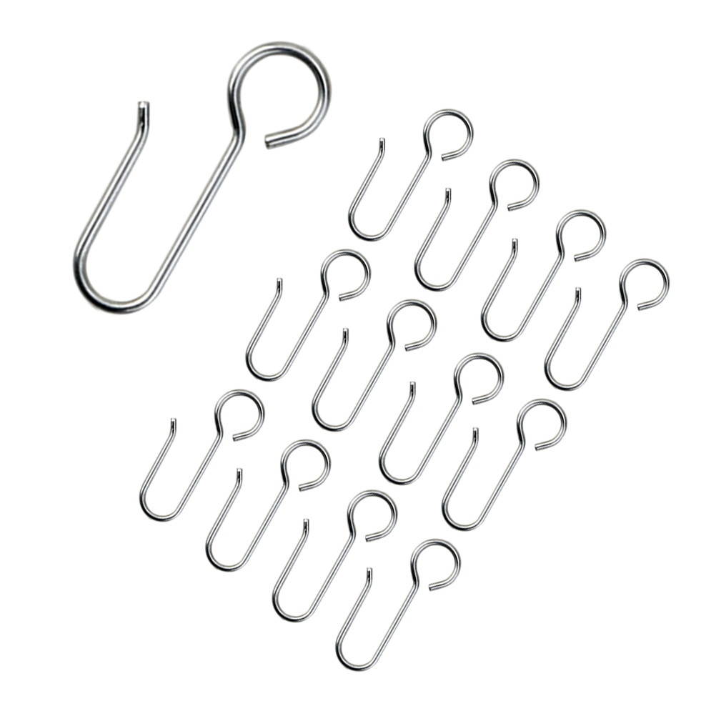 120Pcs Simple Creative Convenient Durable Curtain Hooks Household Curtain Rings for Home