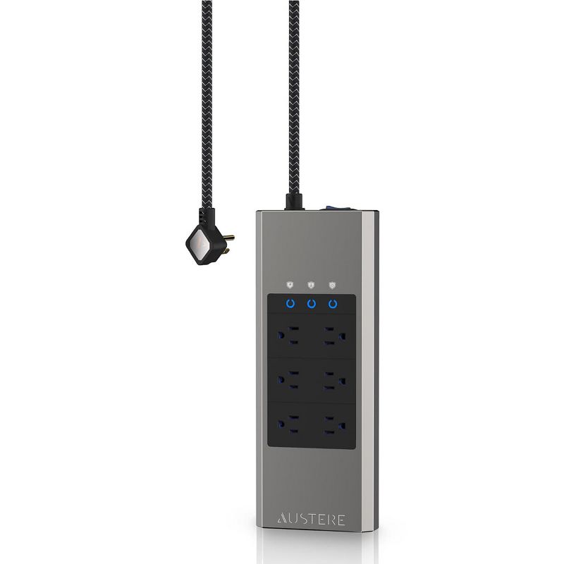 Austere VII Series Power 6-Outlet With 45W USB-C PD port Omniport USB