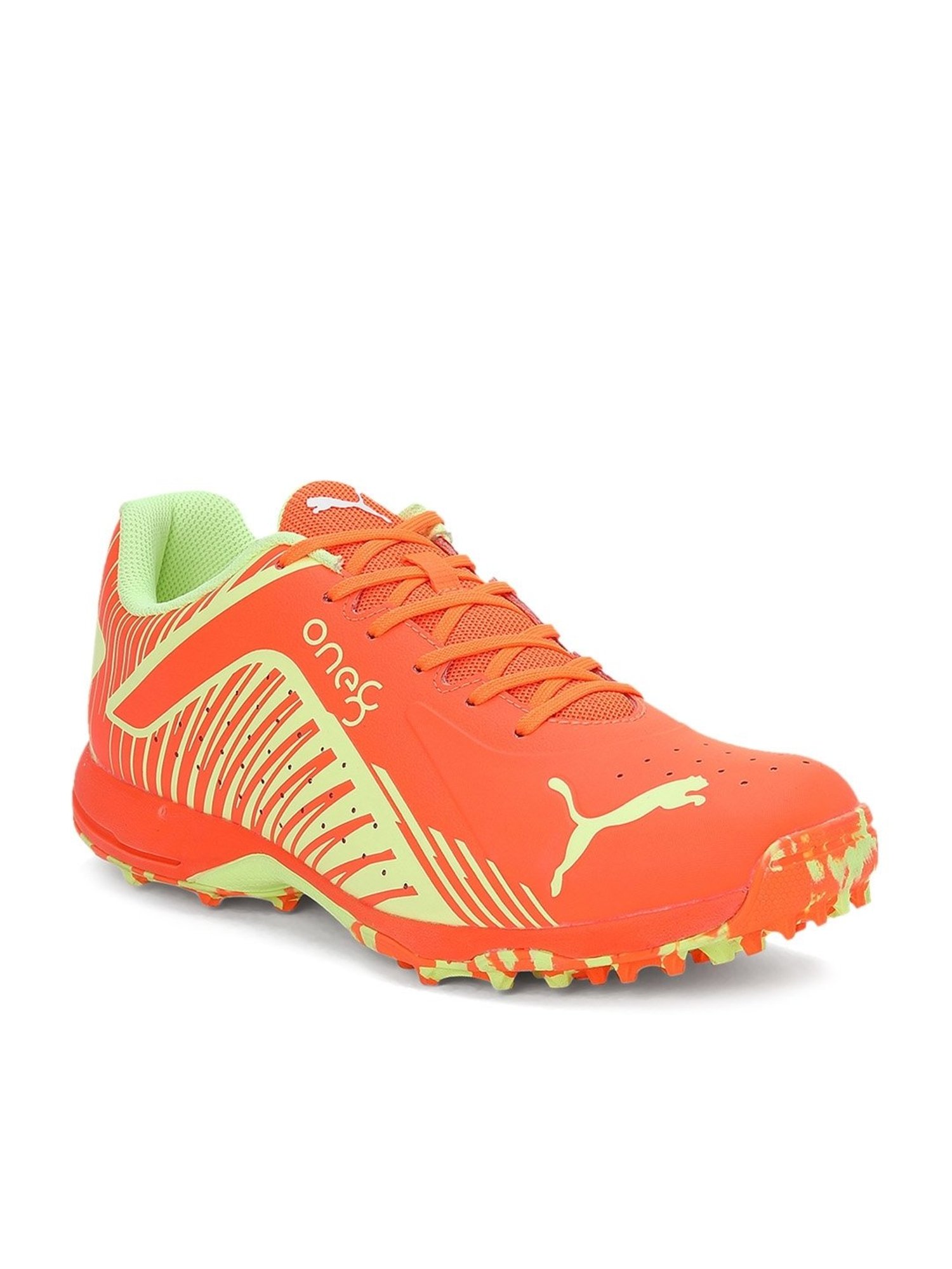 Nivia Men's Track and field-100 Orange Cricket Shoes