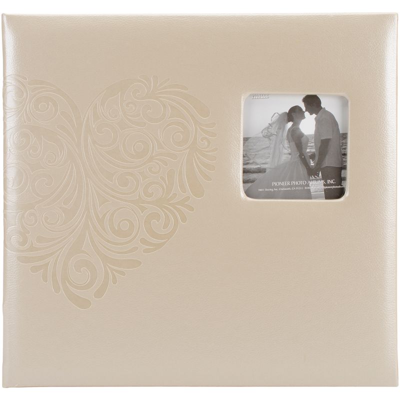 Pioneer Embossed Wedding Post Bound Album 12"X12"-Heart