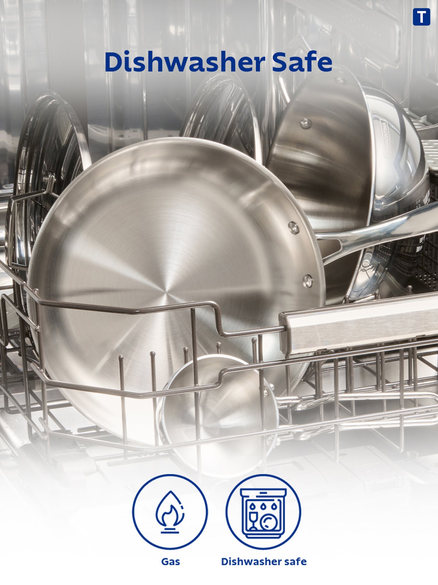 HAZEL Silver Induction Bottom Tope Stainless Steel Patila - 17.7 cm (2500 ml)