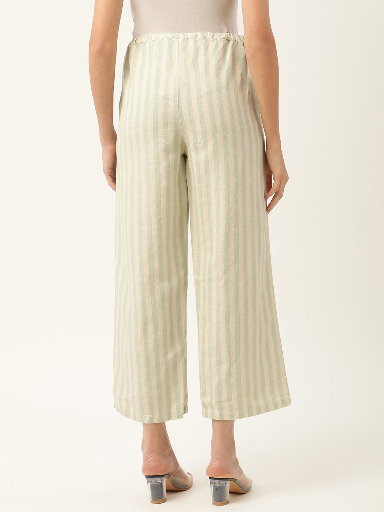 Rooted Light Green Drawstring Pants