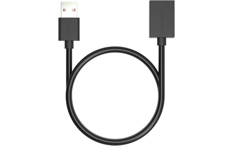 Sabrent 22AWG USB 2.0 Extension Cable - A-Male to A-Female [Black] 3 Feet