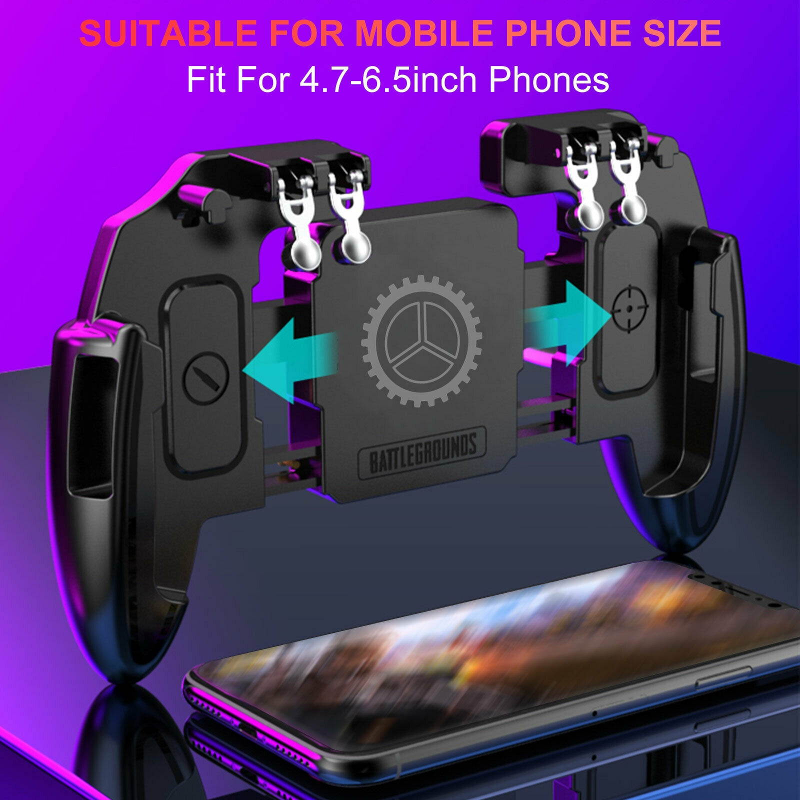 Mobile Phone Game Controller Gamepad Joystick Trigger for PUBG IOS Android Phone