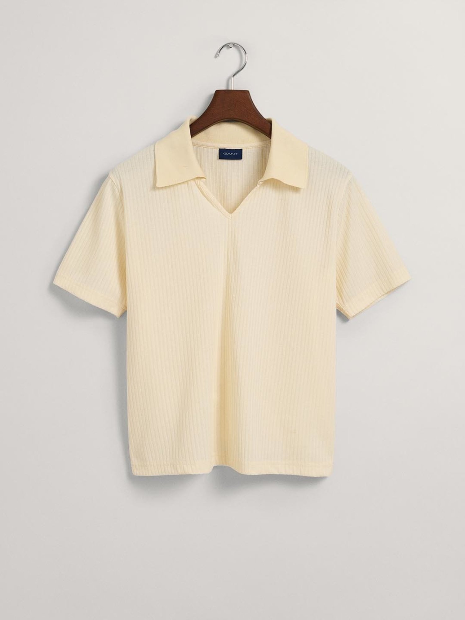 GANT Cream  Slim Fit Polo T-Shirt