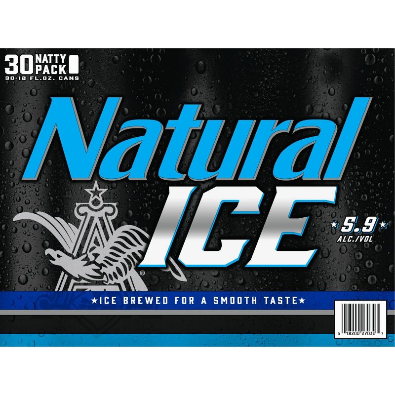 Natural Ice Beer - 30pk/12 fl oz Cans