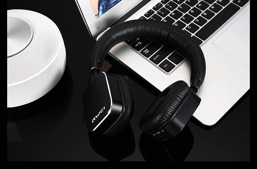 Awei A900BL Bluetooth Headphone Wireless Headset Stereo HiFi Music Headphones Noise Reduction For Mobile Phone Tablet (Blue)