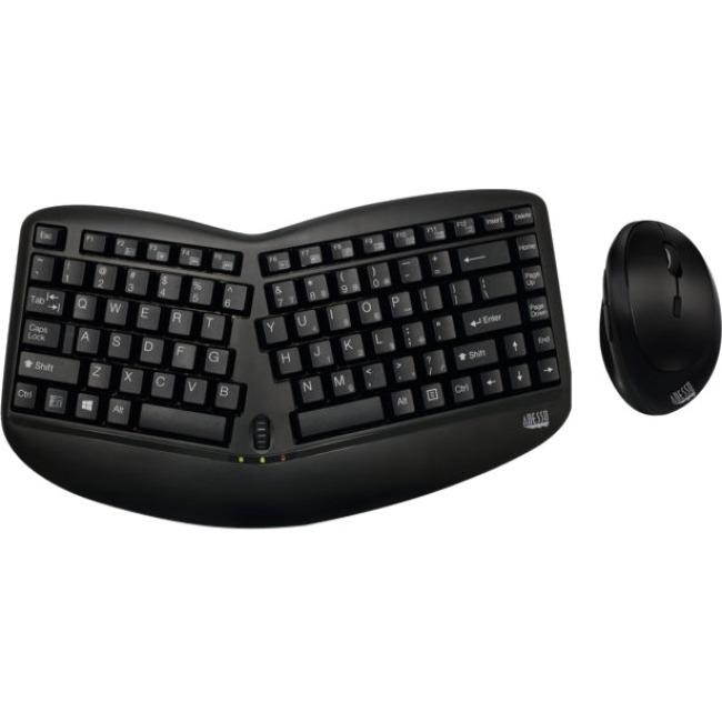 ADESSO WKB-1150CB WRLS ERGO KEYBOARD & MOUSE