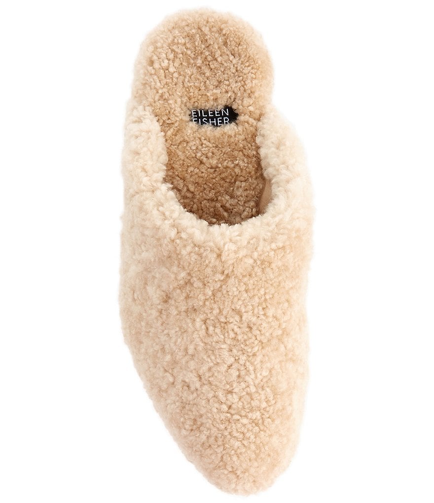 Eileen Fisher Blog Shearling Mules