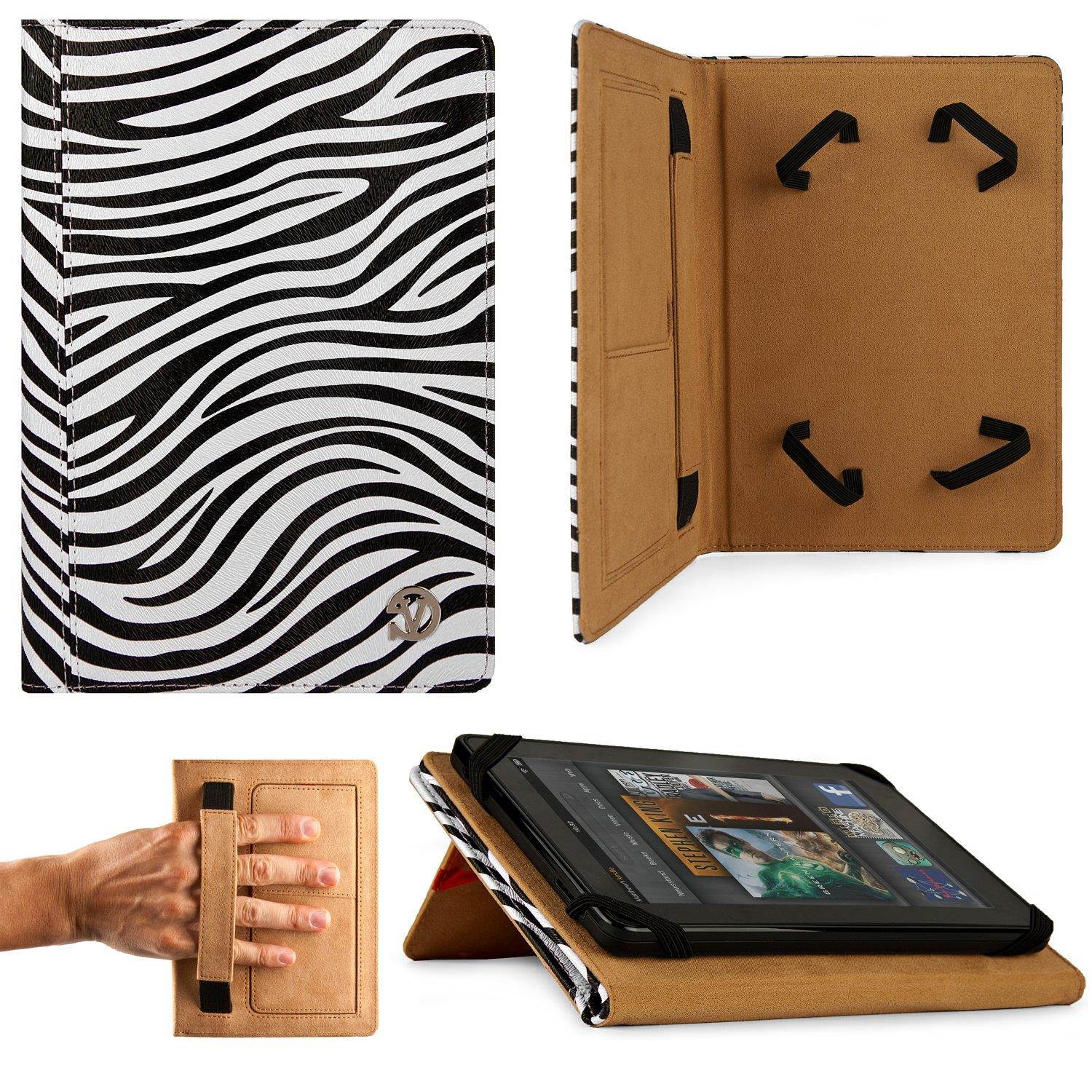 Mary Cover Portfolio Travel Case For Visual Land Prestige 7G, Pro FabTab, 7D 7-inch Tablet