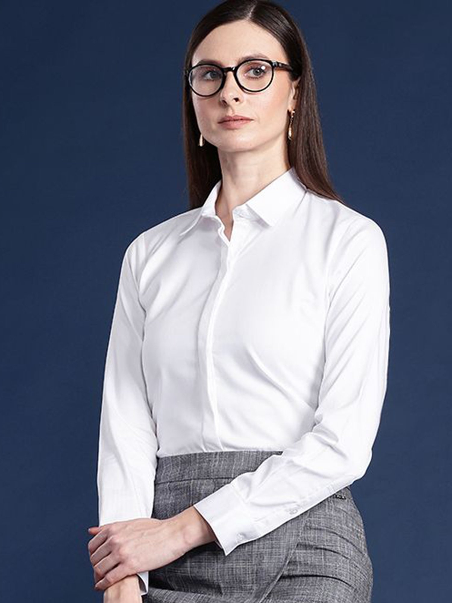 Hancock White Regular Fit Shirt