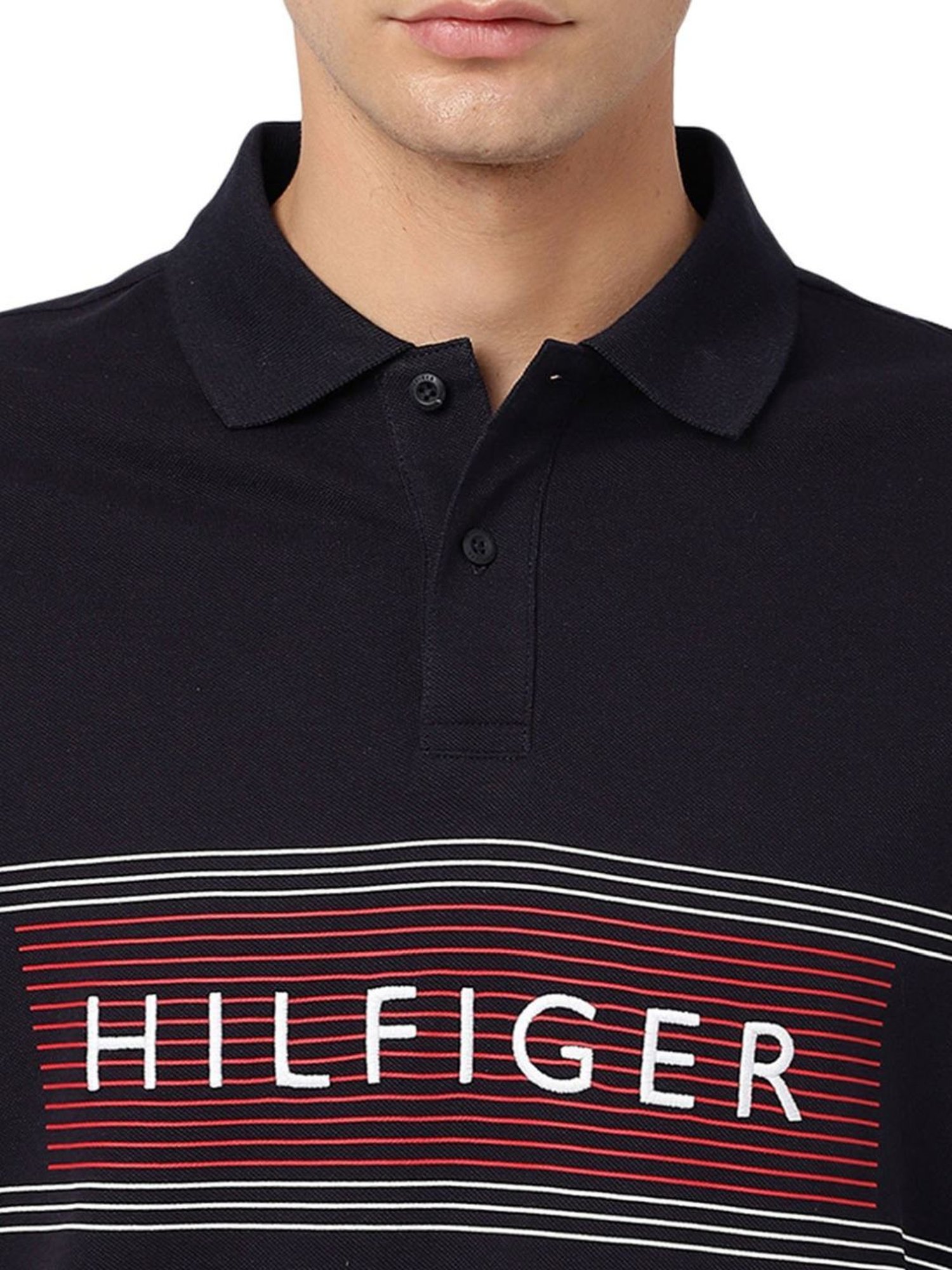 Tommy Hilfiger Desert Sky Cotton Regular Fit Polo T-Shirt