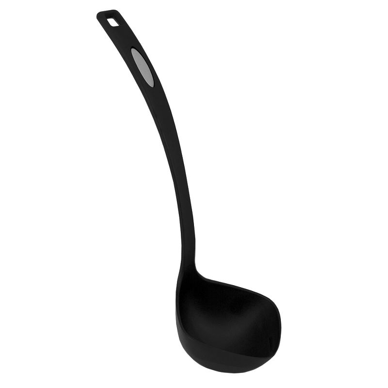 Home Basics Nylon Non-Stick Ladle, Black