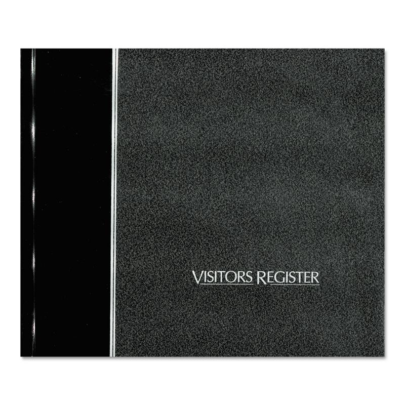 National Visitor Register Book Black Hardcover 128 Pages 8 1/2 x 9 7/8 57802