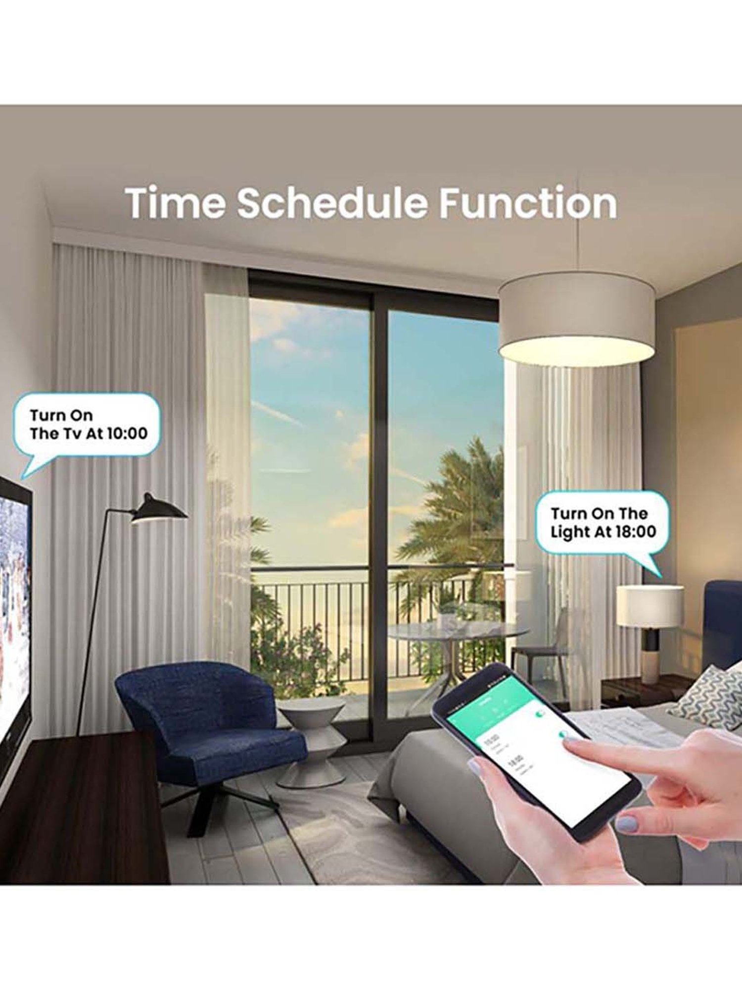 Portronics Splug 16 Wifi 16A Smart Plug (White)