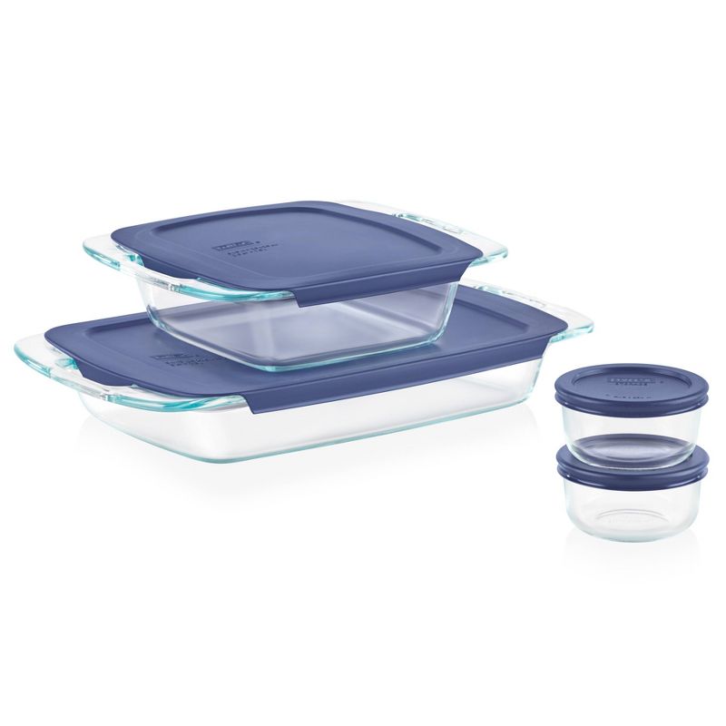 Pyrex Easy Grab 8pc Glass Bake and Store Set