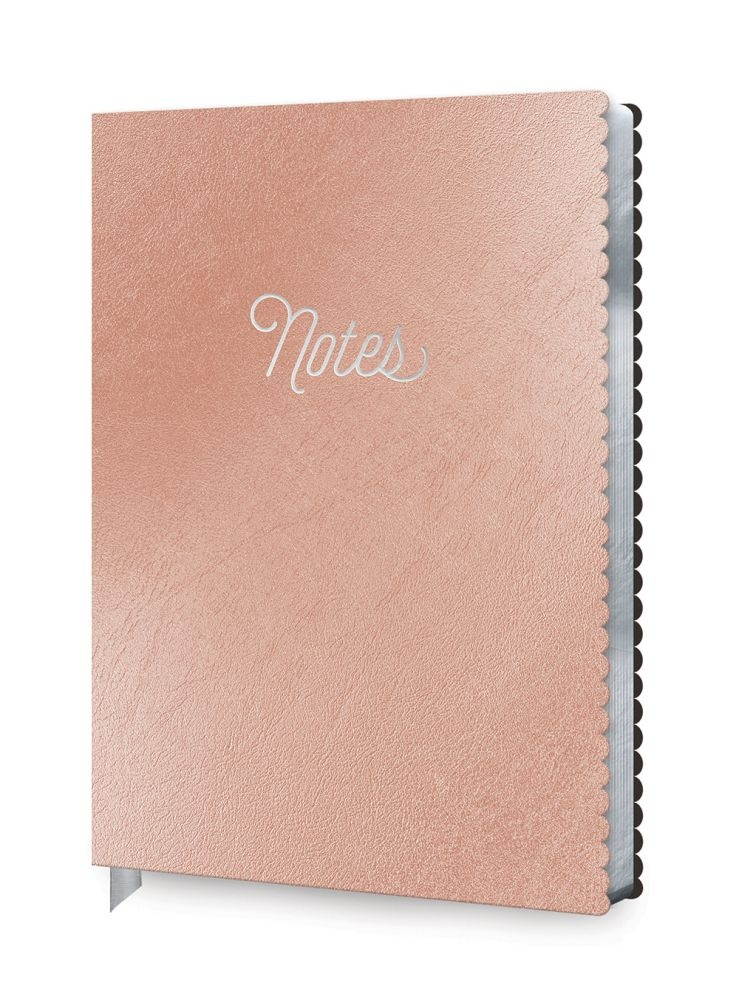 Orange Circle Studio Corporation,  Metallic Blush Lg Scalloped Edge Journal