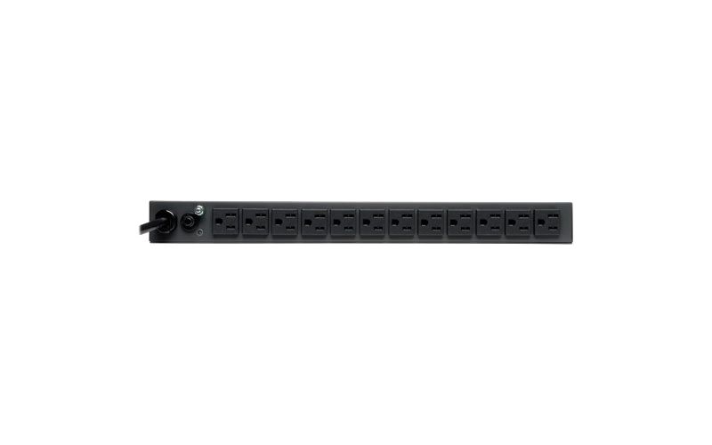 Tripp Lite PDU Metered 120V 15A 5-15R 13 Outlet 5-15P Horizontal 1URM - 13 x NEMA 5-15R - Zero U Vertical Rackmount, 1U Rack-mountable"