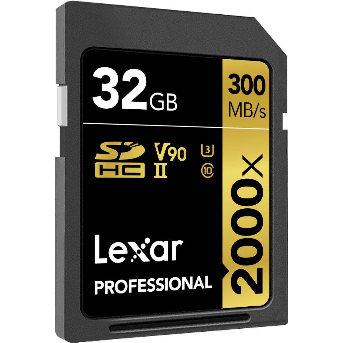 Lexar 32GB PRO SDHC 2000X RDR UII BL NA