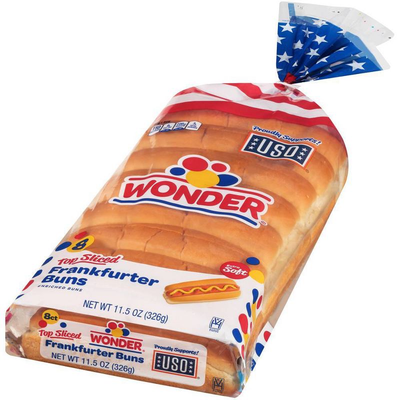 Wonder New England Style Frankfurter Buns- 11.5oz/8ct