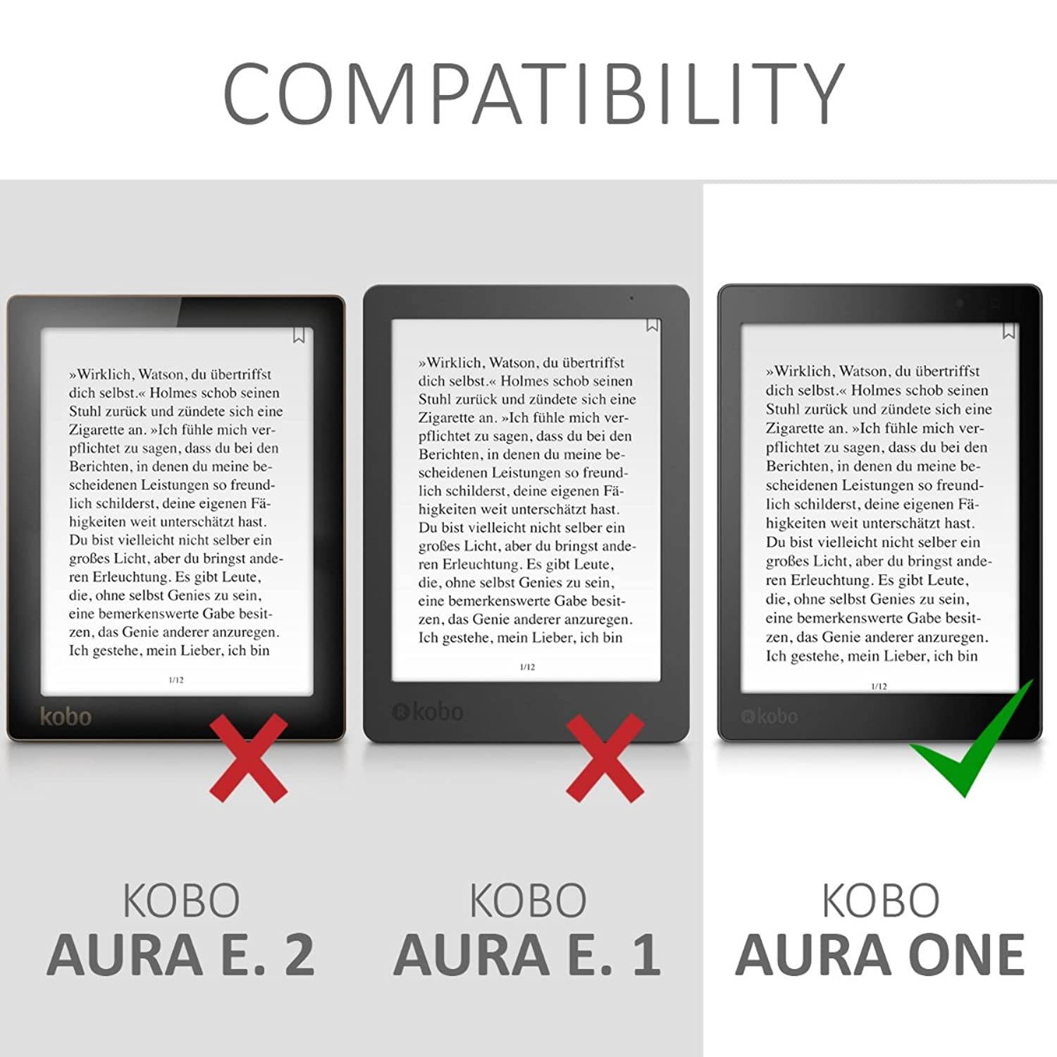 Case Compatible with Kobo Aura ONE - PU e-Reader Cover - Cosmic Nature
