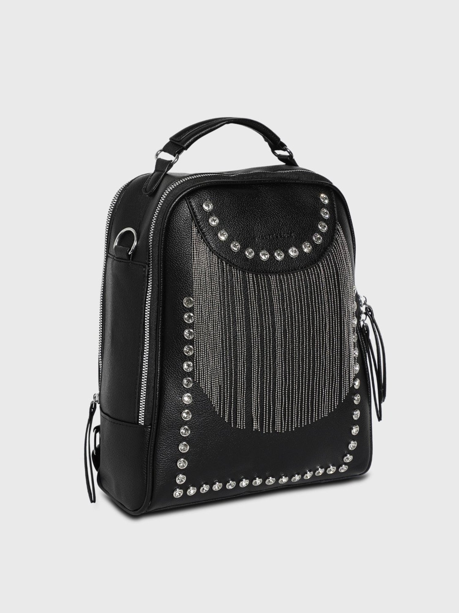 Tohl Fenwick Black Leather Medium Backpack